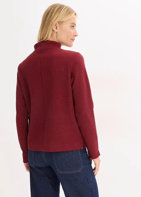 Felpa con collo dritto, bonprix