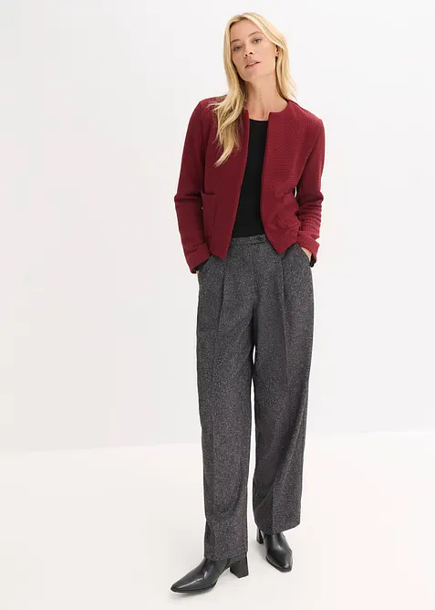 Blazer corto in jersey, bonprix