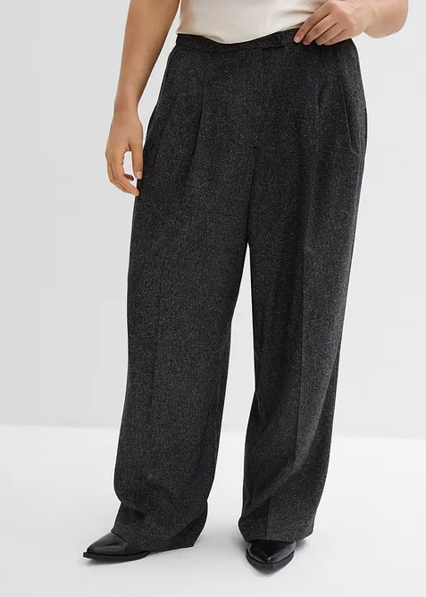 Pantaloni larghi in morbido misto viscosa, bonprix
