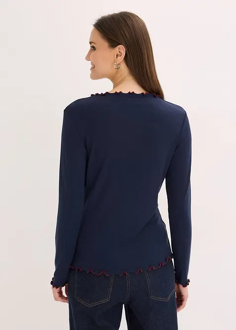 Maglia a coste a maniche lunghe, bonprix