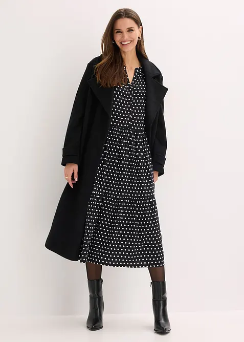 Abito midi in viscosa fluente, bonprix