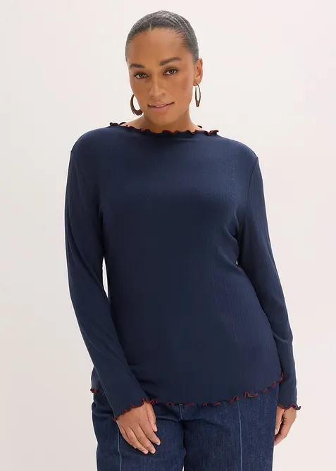 Maglia a coste a maniche lunghe, bonprix