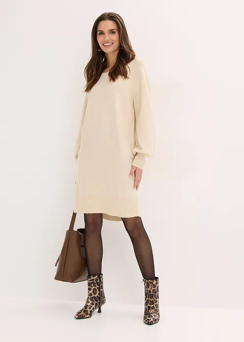 Abito corto in maglia, bonprix