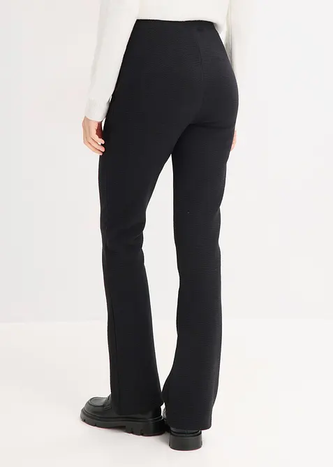 Pantaloni in jersey crinkle, bonprix