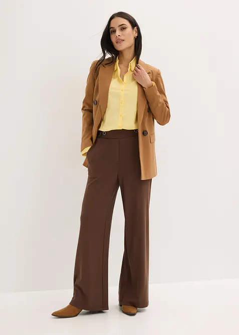 Camicia elasticizzata a maniche lunghe, bonprix