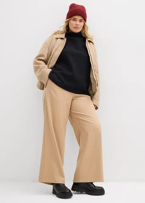 Felpa con collo dritto, bonprix