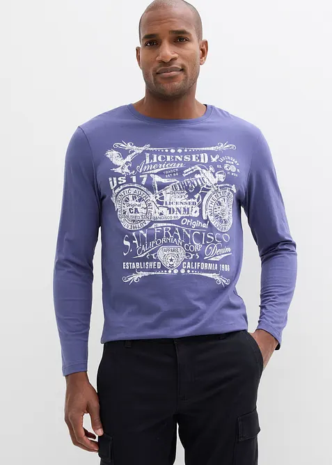Maglia a maniche lunghe in puro cotone biologico, bonprix