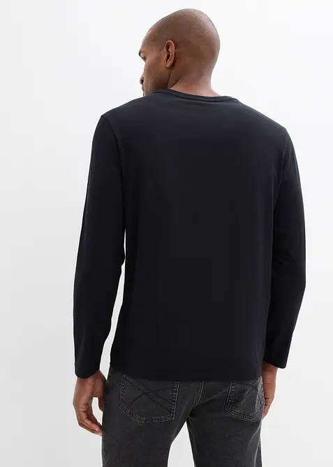 Maglia a maniche lunghe in puro cotone biologico, bonprix