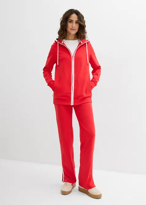 Tuta sportiva in cotone elasticizzato (set 2 pezzi), bonprix