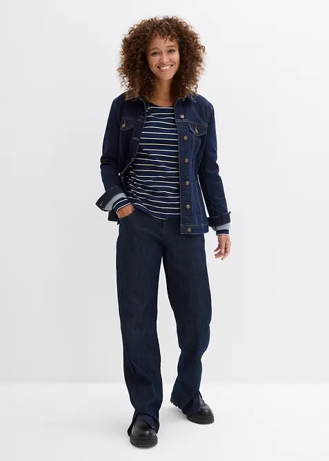 Maglia a maniche lunghe in puro cotone biologico, bonprix