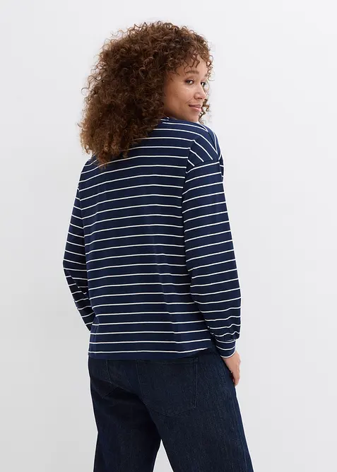 Maglia a maniche lunghe in puro cotone biologico, bonprix