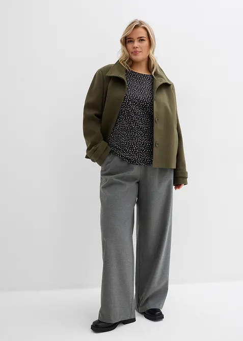 Maglia a maniche lunghe in misto cotone e viscosa (pacco da 2), bonprix