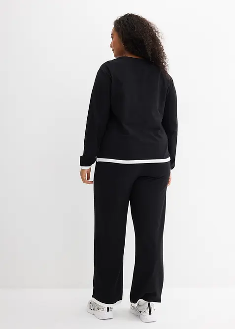 Tuta sportiva in misto cotone (set 2 pezzi), bonprix