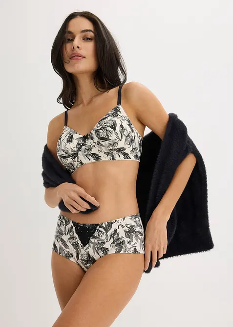 Reggiseno senza ferretto con cotone biologico (pacco da 3), bonprix