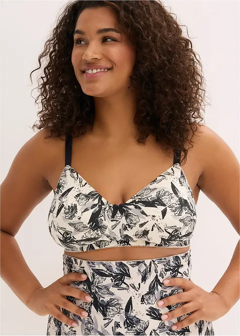 Reggiseno senza ferretto con cotone biologico (pacco da 3), bonprix