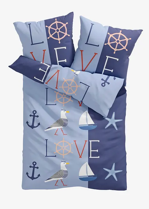 Biancheria da letto con gabbiani, bonprix