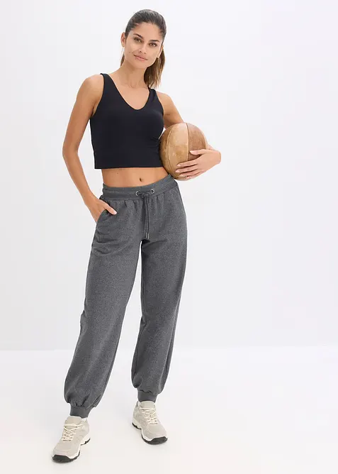 Pantaloni da jogging con elastico alla caviglia, bonprix
