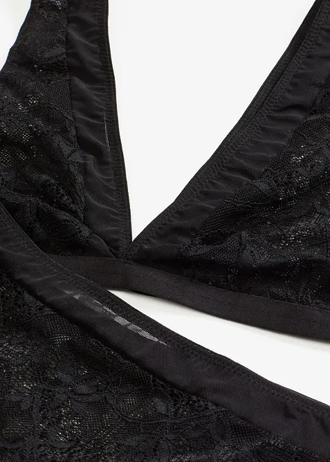 Reggiseno bustier e perizoma a vita alta (set 2 pezzi), bonprix