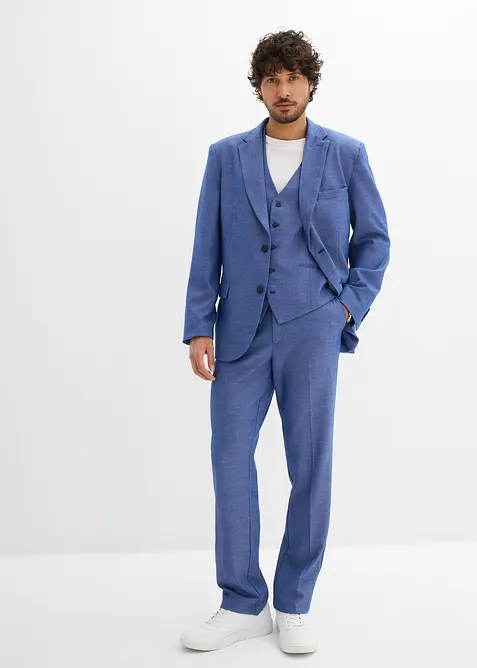 Completo (3 pezzi) giacca, pantaloni, gilet, regular fit, bonprix