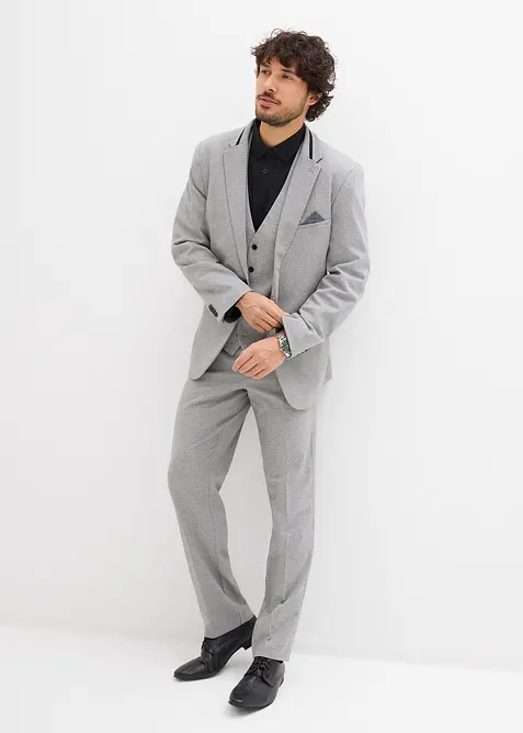 Completo (3 pezzi) giacca, pantaloni, gilet, regular fit, bonprix