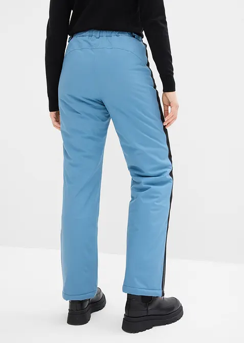 Pantaloni da neve imbottiti con ghetta paraneve, bonprix