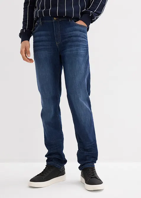 Jeans elasticizzati slim fit, tapered, bonprix