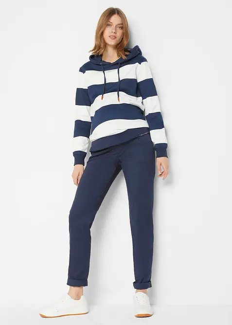 Felpa con cappuccio in puro cotone, bonprix