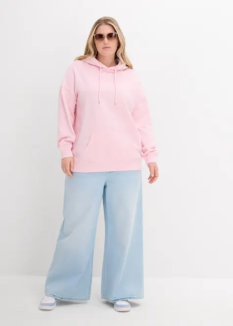 Felpa oversize con cappuccio, bonprix