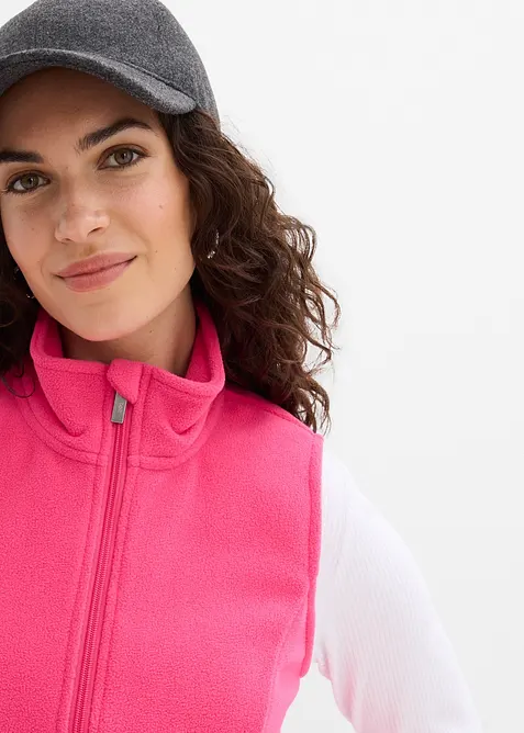 Gilet in pile con tasche, bonprix