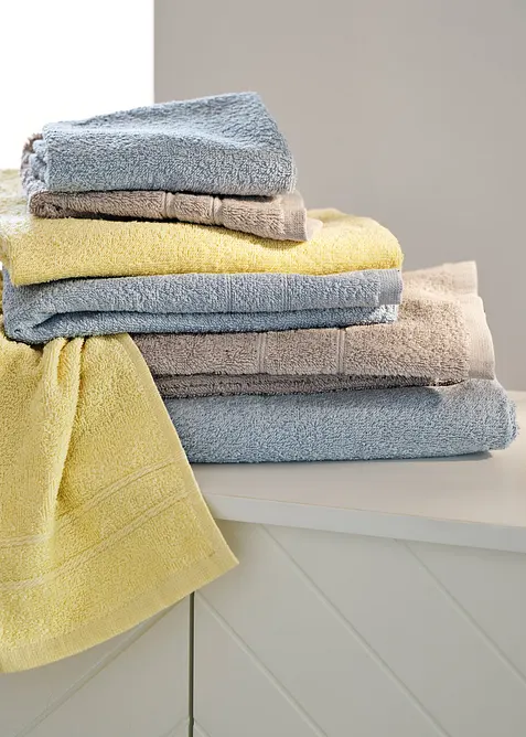 Asciugamano di cotone (set 10 pezzi), bonprix