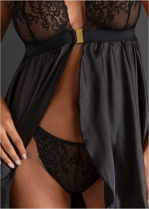 Baby doll + perizoma (set 2 pezzi), bonprix