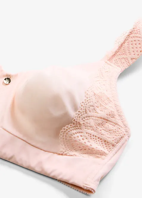 Reggiseno spacer morbido senza ferretto con effetto minimizer, bonprix