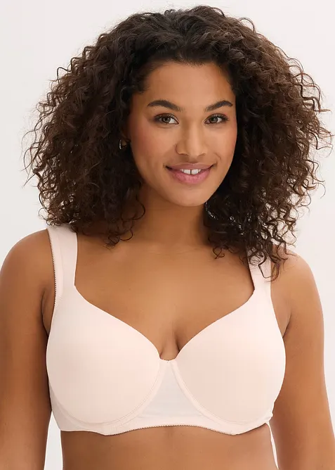 Reggiseno con coppe preformate e ferretto, con cotone biologico (pacco da 2), bonprix