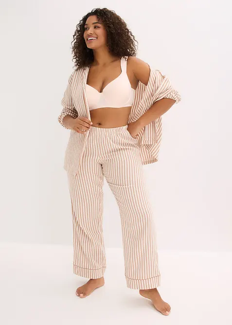 Reggiseno con coppe preformate e ferretto, con cotone biologico (pacco da 2), bonprix