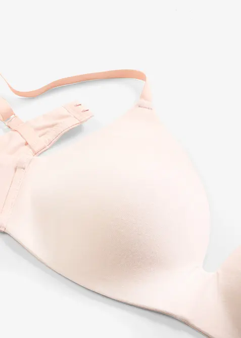 Reggiseno in cotone senza ferretto con coppe preformate, bonprix