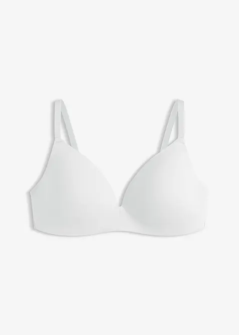 Reggiseno in cotone senza ferretto con coppe preformate, bonprix