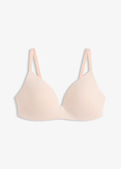 Reggiseno in cotone senza ferretto con coppe preformate, bonprix