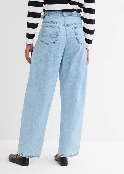 Jeans a palloncino, vita media, bonprix