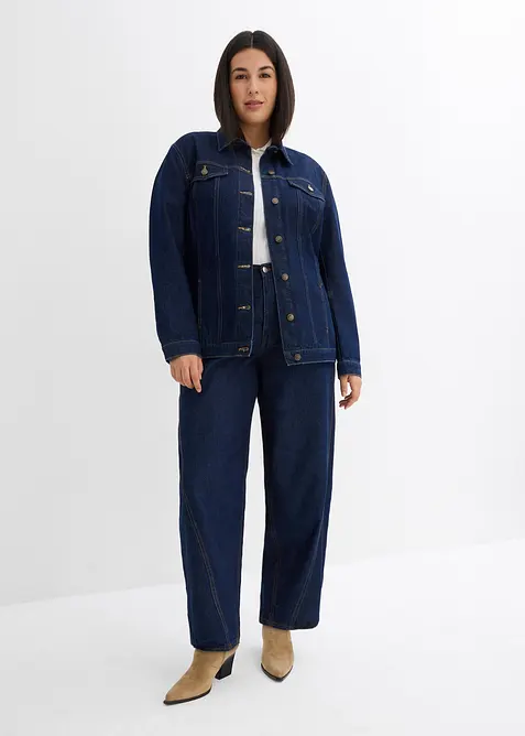 Jeans a palloncino, vita media, bonprix