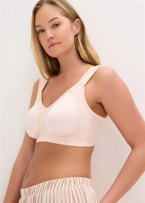 Reggiseno contenitivo senza ferretto con spalline imbottite, bonprix