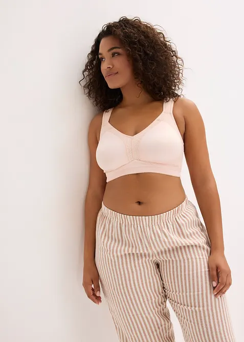 Reggiseno contenitivo senza ferretto con spalline imbottite, bonprix