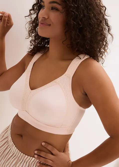 Reggiseno contenitivo senza ferretto con spalline imbottite, bonprix