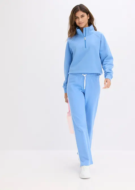 Pantaloni in felpa di puro cotone pesante (pacco da 2), bonprix