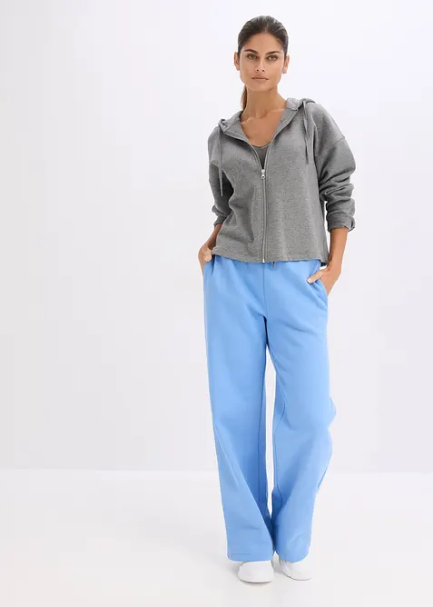 Pantaloni da jogging in puro cotone biologico, vita alta, bonprix