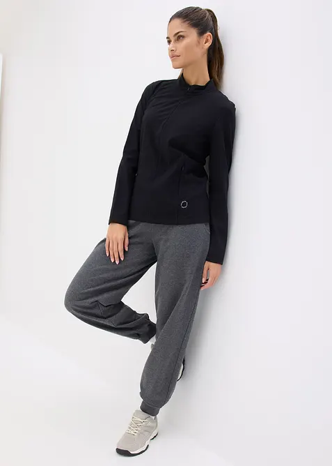 Giacca tecnica termica con mezza cerniera, ad asciugatura rapida, bonprix