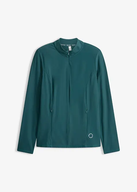 Giacca tecnica termica con mezza cerniera, ad asciugatura rapida, bonprix