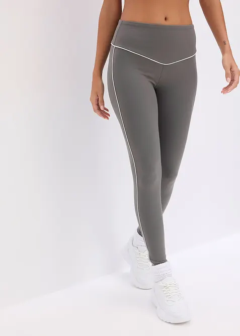Leggings sportivi in tessuto sostenuto dalla mano simile al cotone, bonprix