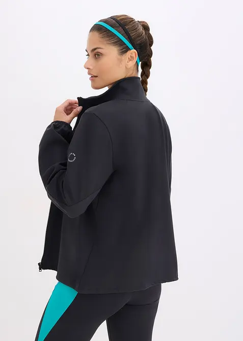 Giacca sportiva oversize in tessuto sostenuto dalla mano simile al cotone, bonprix
