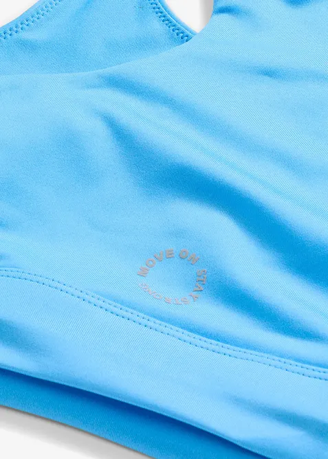 Reggiseno sportivo con spalline olimpioniche e leggero sostegno, bonprix