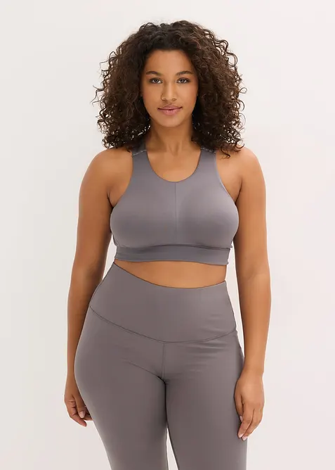Reggiseno sportivo con spalline olimpioniche e leggero sostegno, bonprix